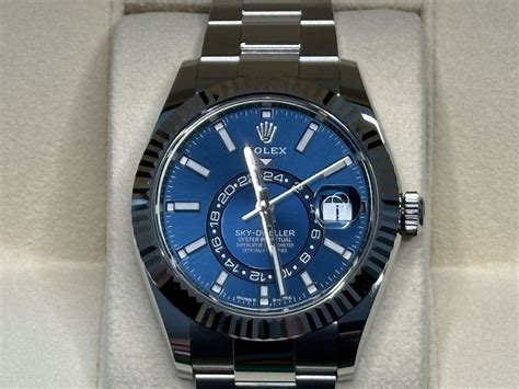 rolex sky-dweller blau wartezeit|Rolex wartezeit liste.